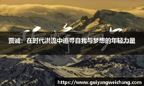 贾诚：在时代洪流中追寻自我与梦想的年轻力量
