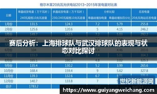 赛后分析：上海排球队与武汉排球队的表现与状态对比探讨